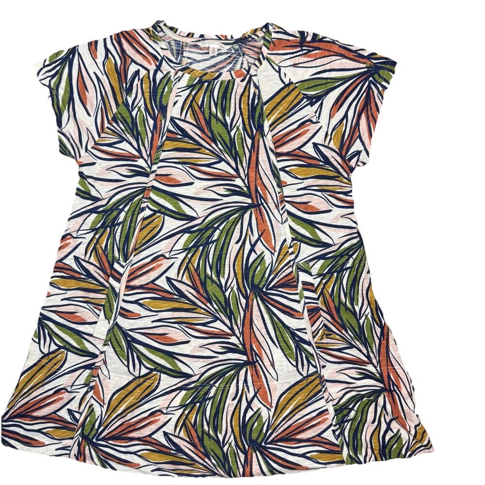Nanette Lepore Play Tropical Floral Print Dress Pockets Resort Vacation Size L